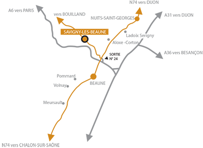 Savigny-Les-Beaune map